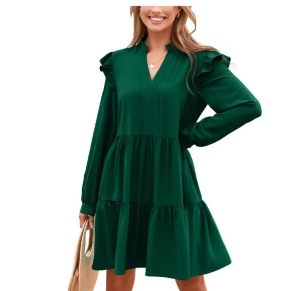 KIRUNDO Women's 2024 Spring Loose Dress - Picture 5 of 5